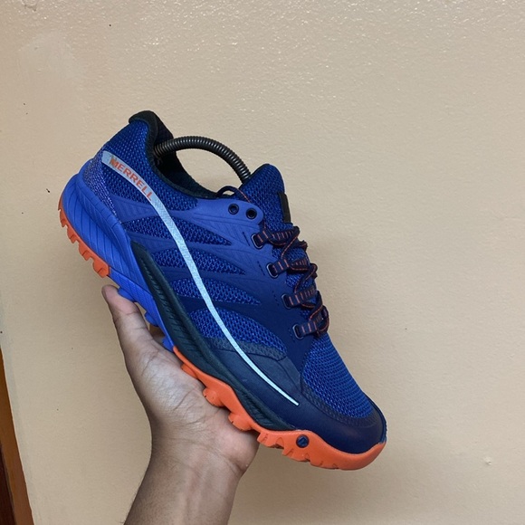 Merrell Women's All Out Charge Unifly Trail Running Sneakers “Purple Orange - Picture 8 of 17